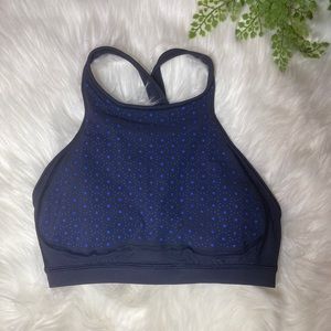 Lululemon Sports Bra Blue Laser Cut